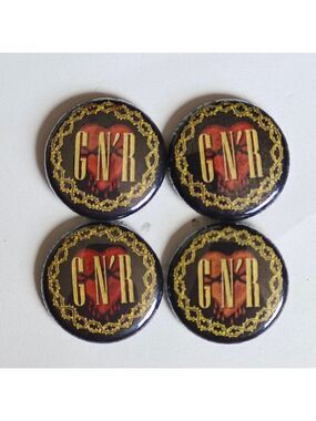 FUN Guns n Roses PIN LOT of 4 GNR Hard Rock Pin Lot